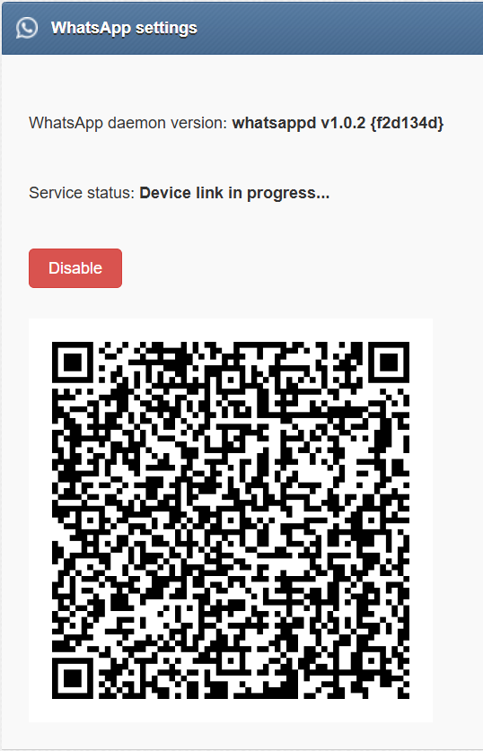 A screenshot of a qr code